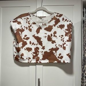 Cowprint crop top!